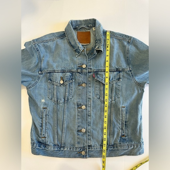 Vintage Style Levi’s Denim Jacket – Classic Trucker Style Size Large - Picture 6 of 12